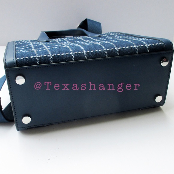 NWT Kate Spade Manhattan Denim Check Small Tote - Picture 9 of 14